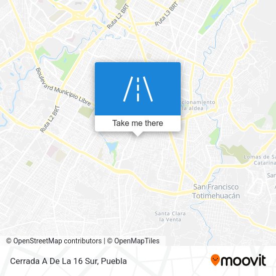 Cerrada A De La 16 Sur map