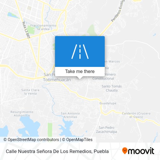 Mapa de Calle Nuestra Señora De Los Remedios