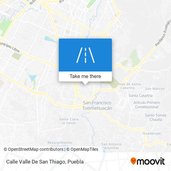 Mapa de Calle Valle De San Thiago