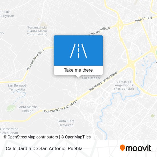 Calle Jardín De San Antonio map