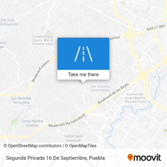Segunda Privada 16 De Septiembre map