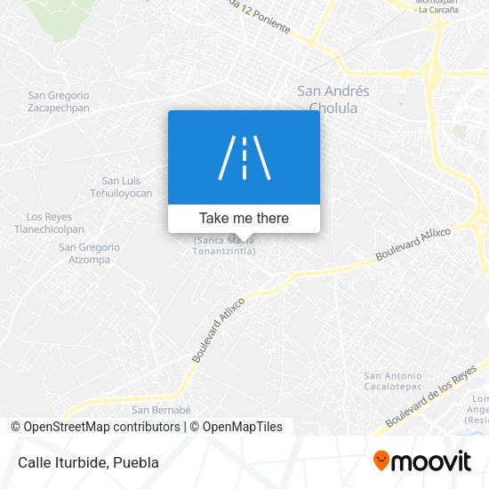 Calle Iturbide map