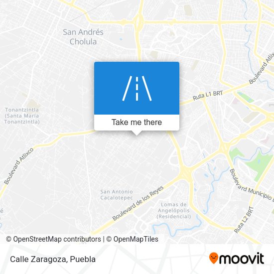Mapa de Calle Zaragoza