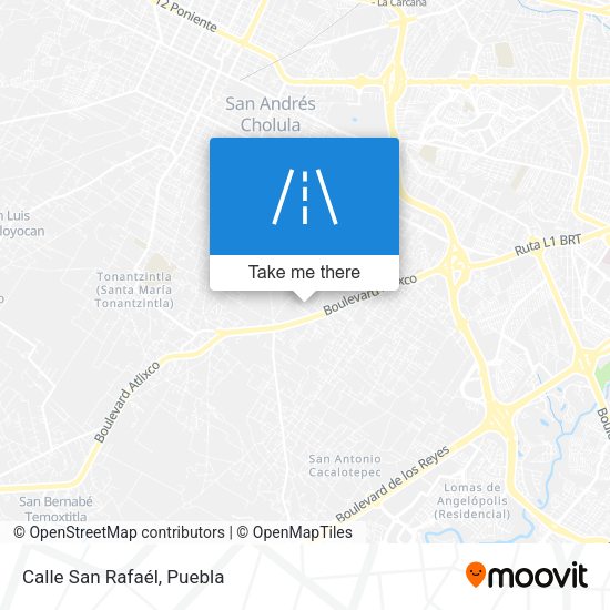 Mapa de Calle San Rafaél