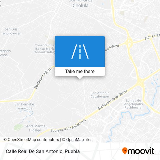 Calle Real De San Antonio map