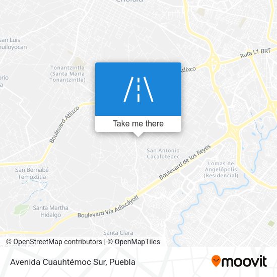 Avenida Cuauhtémoc Sur map