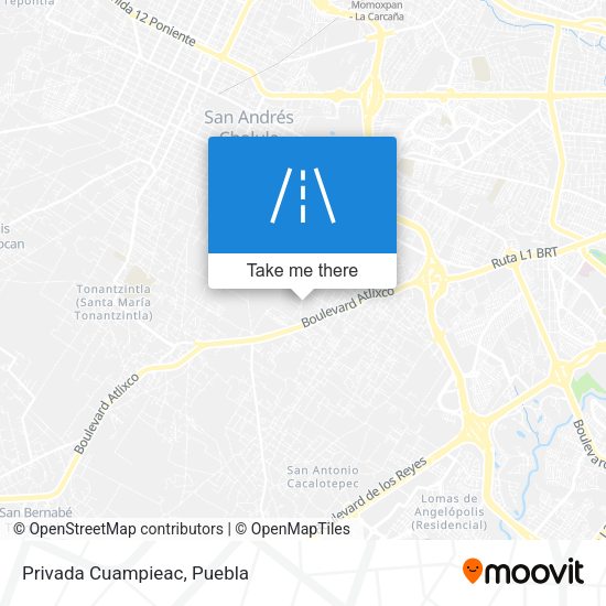 Mapa de Privada Cuampieac