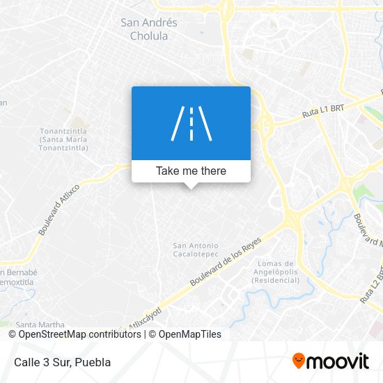 Mapa de Calle 3 Sur