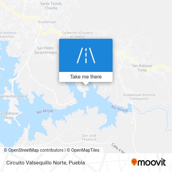 Mapa de Circuito Valsequillo Norte