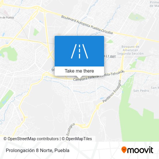 Prolongación 8 Norte map