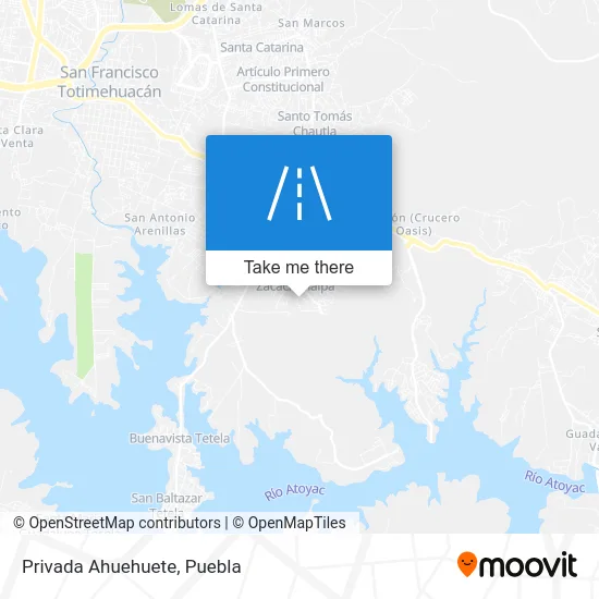 Privada Ahuehuete map
