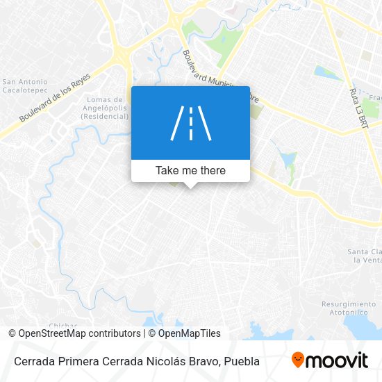 Cerrada Primera Cerrada Nicolás Bravo map