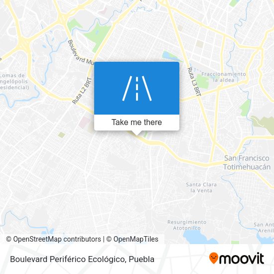 Boulevard Periférico Ecológico map