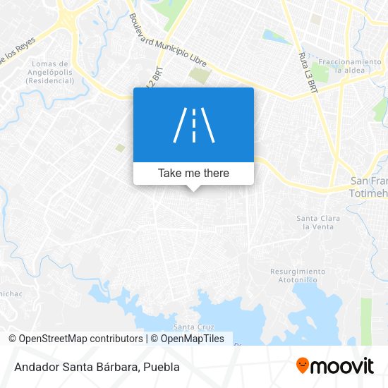 Mapa de Andador Santa Bárbara
