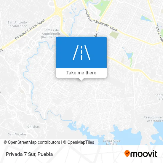 Privada 7 Sur map