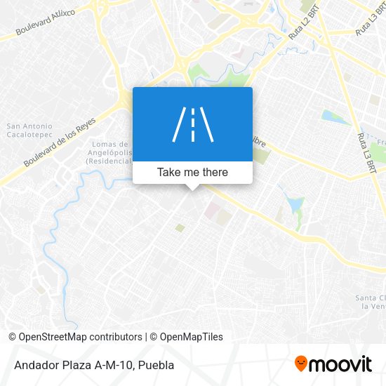 Andador Plaza A-M-10 map