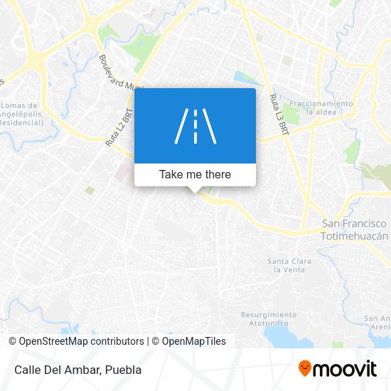 Mapa de Calle Del Ambar
