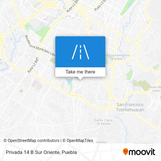 Mapa de Privada 14 B Sur Oriente