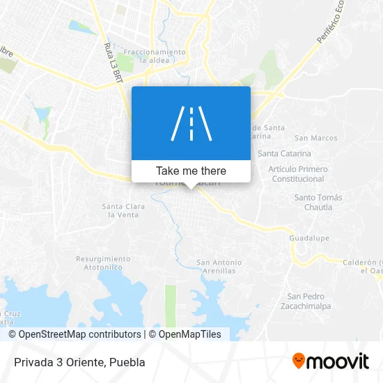 Privada 3 Oriente map