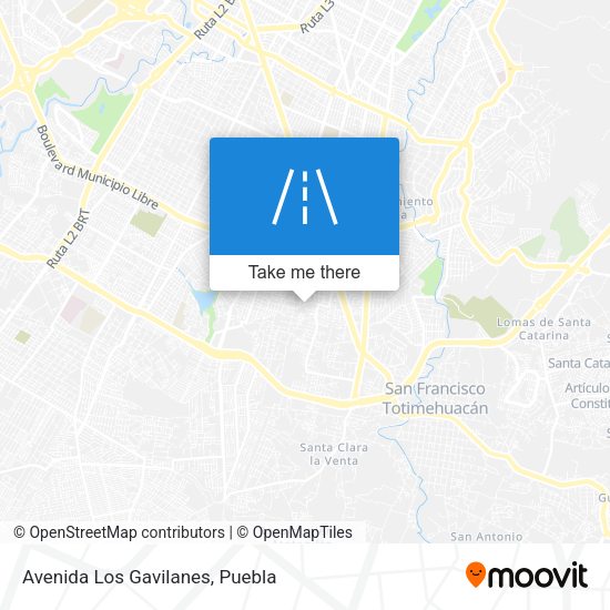 Avenida Los Gavilanes map