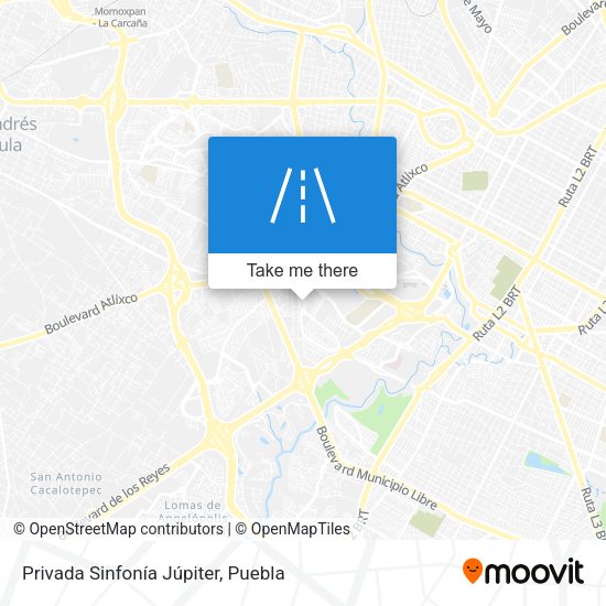 Privada Sinfonía Júpiter map