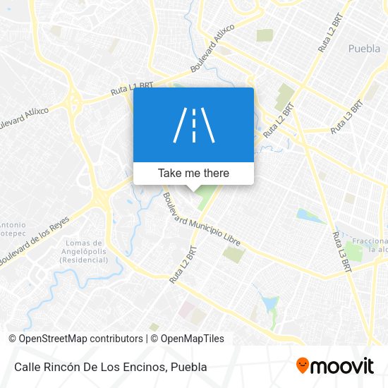 Mapa de Calle Rincón De Los Encinos