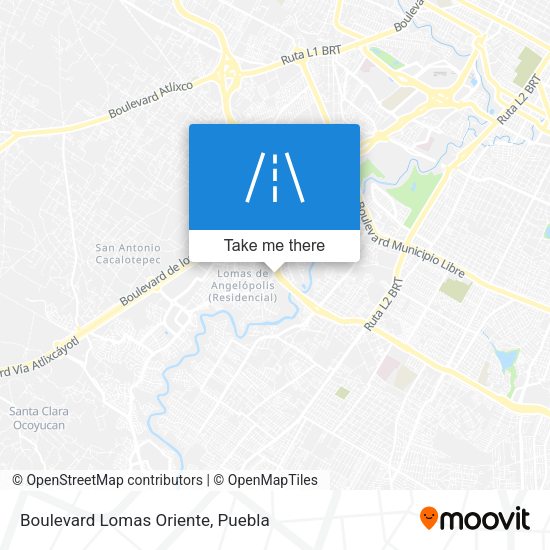 Boulevard Lomas Oriente map