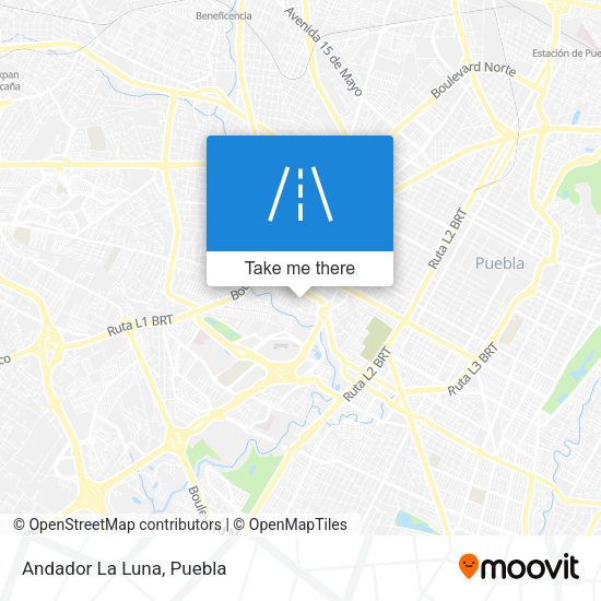 Mapa de Andador La Luna