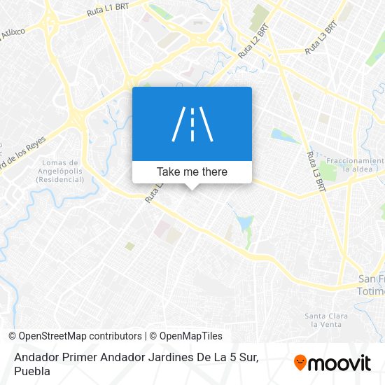 Andador Primer Andador Jardines De La 5 Sur map