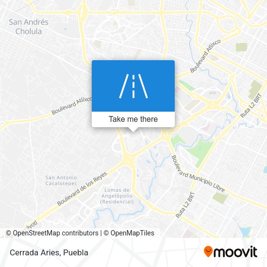 Mapa de Cerrada Aries