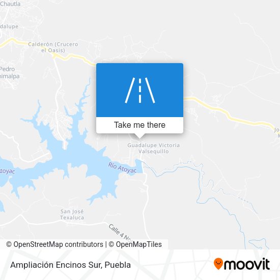 Ampliación Encinos Sur map