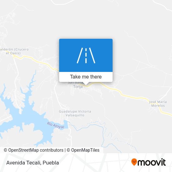 Mapa de Avenida Tecali