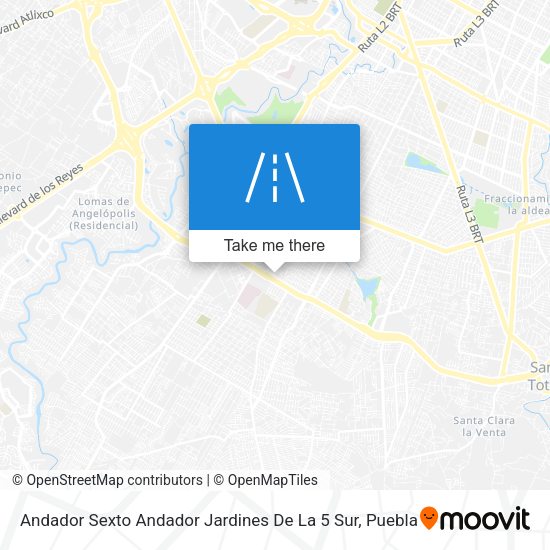 Andador Sexto Andador Jardines De La 5 Sur map