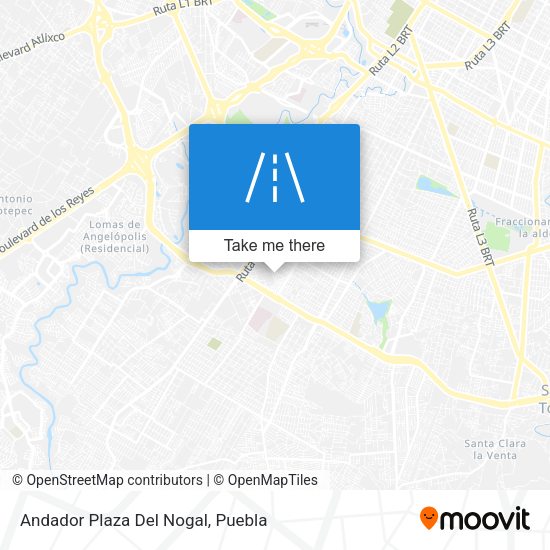 Mapa de Andador Plaza Del Nogal