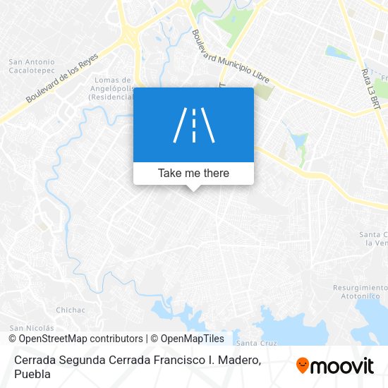 Mapa de Cerrada Segunda Cerrada Francisco I. Madero