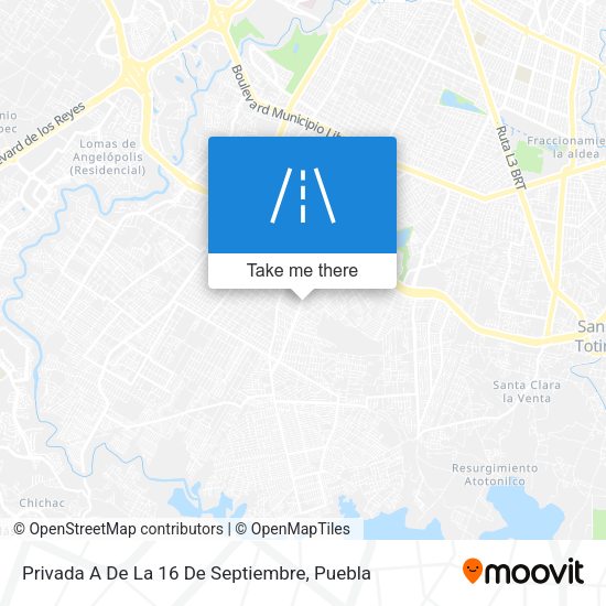 Privada A De La 16 De Septiembre map