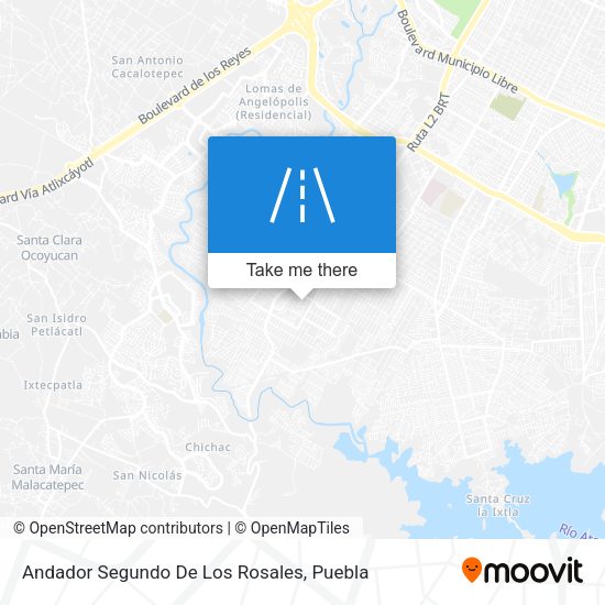 Andador Segundo De Los Rosales map