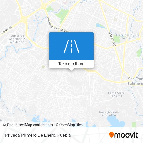 Mapa de Privada Primero De Enero