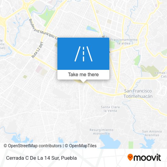 Cerrada C De La 14 Sur map