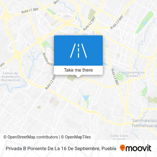 Privada B Poniente De La 16 De Septiembre map