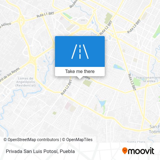 Privada San Luis Potosí map
