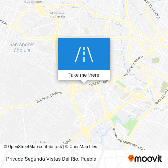 Mapa de Privada Segunda Vistas Del Río