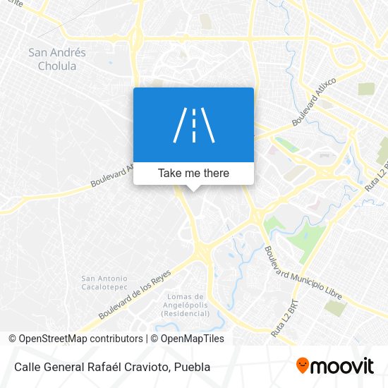 Calle General Rafaél Cravioto map