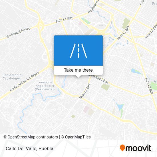 Calle Del Valle map