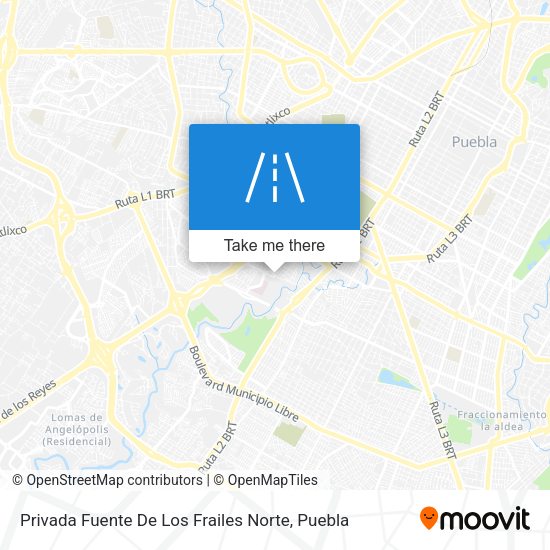 Mapa de Privada Fuente De Los Frailes Norte