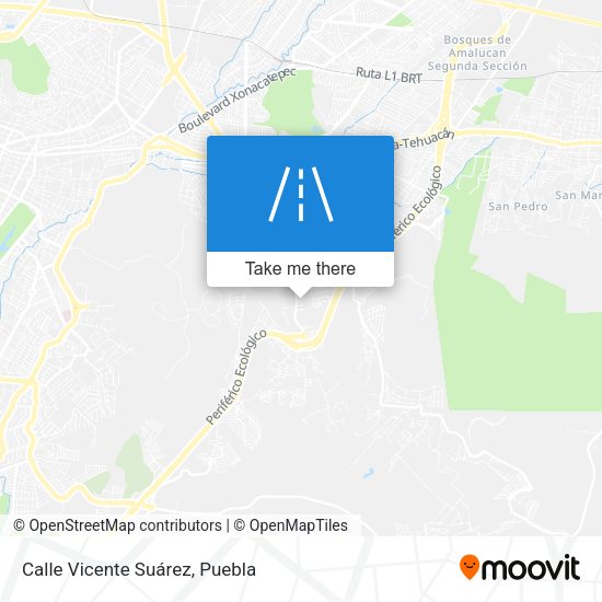 Mapa de Calle Vicente Suárez