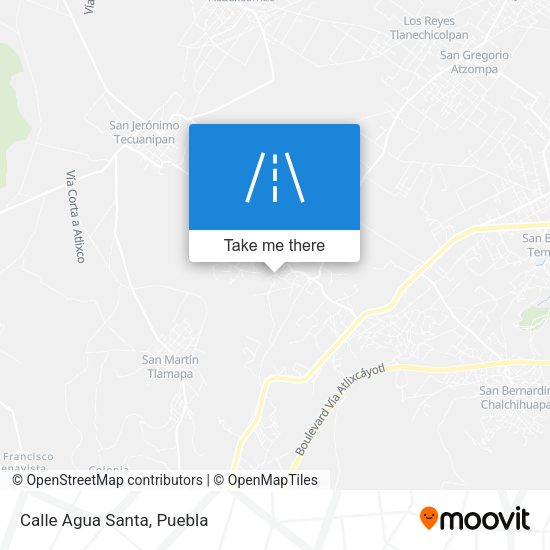 Mapa de Calle Agua Santa