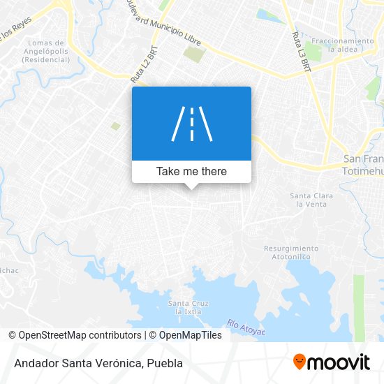 Andador Santa Verónica map