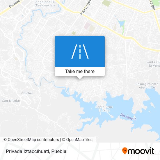 Privada Iztaccíhuatl map
