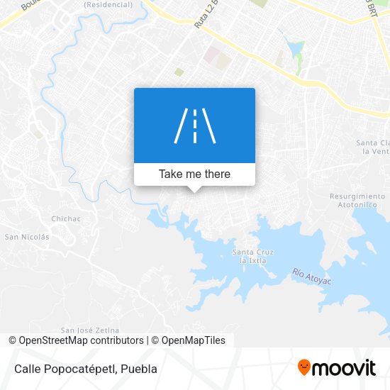 Calle Popocatépetl map